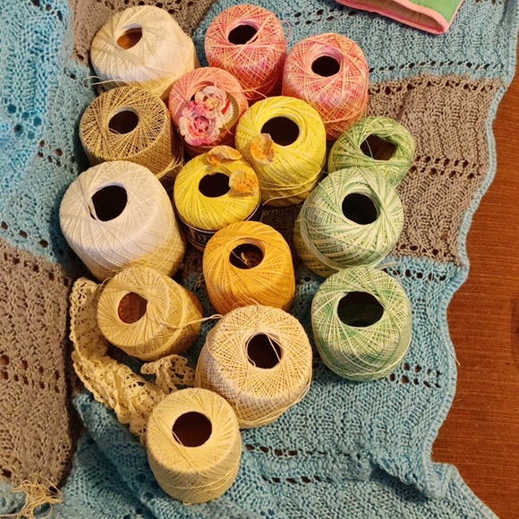 Yarn MICRO crochet Knit lace doilies Lot 15 embroidery cross stitch proj… - Picture 2 of 11